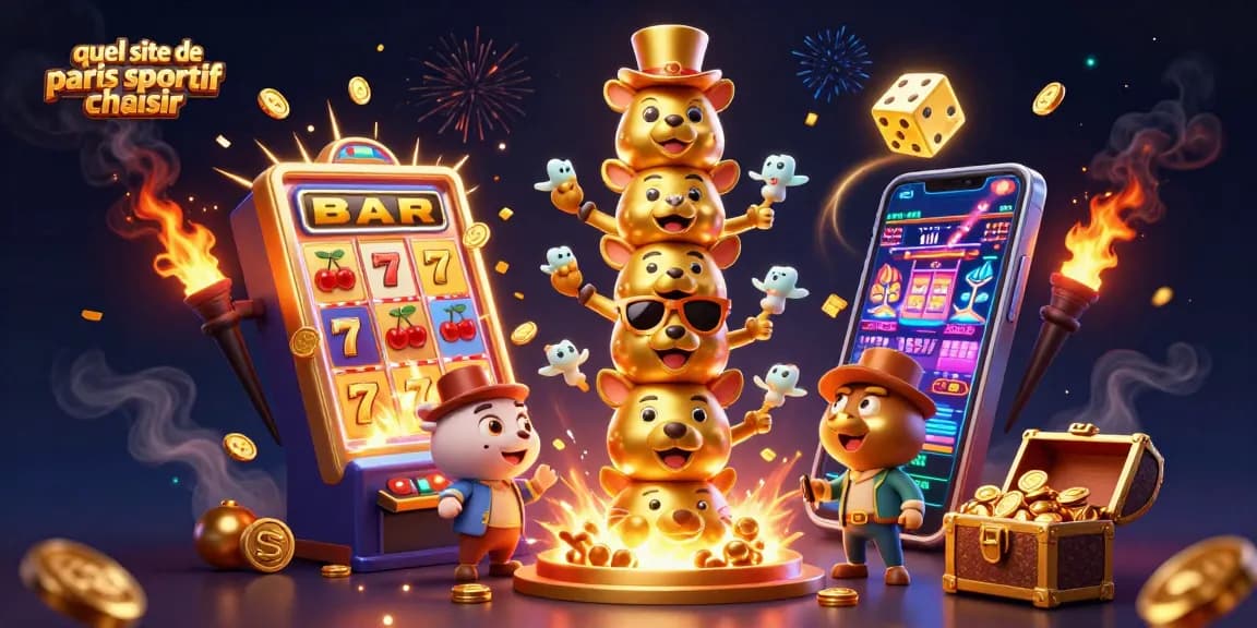 Quel site de paris sportif choisir avec un totem animé et un jackpot de machines à sous.