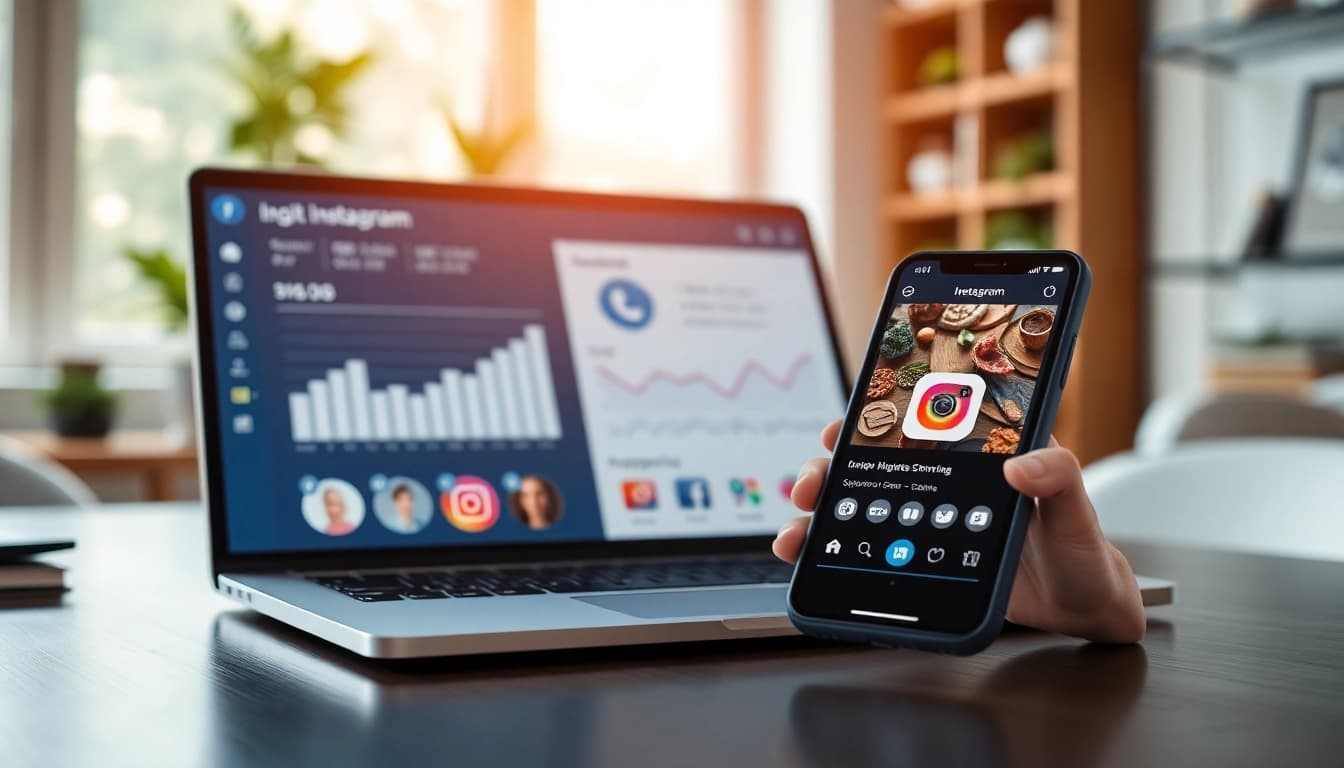 Analyze metrics on an Instagram smm panel, highlighting engagement and growth strategies.