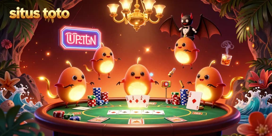 Experience exciting gameplay at situs toto with glowing elements illuminating a vibrant casino atmosphere.