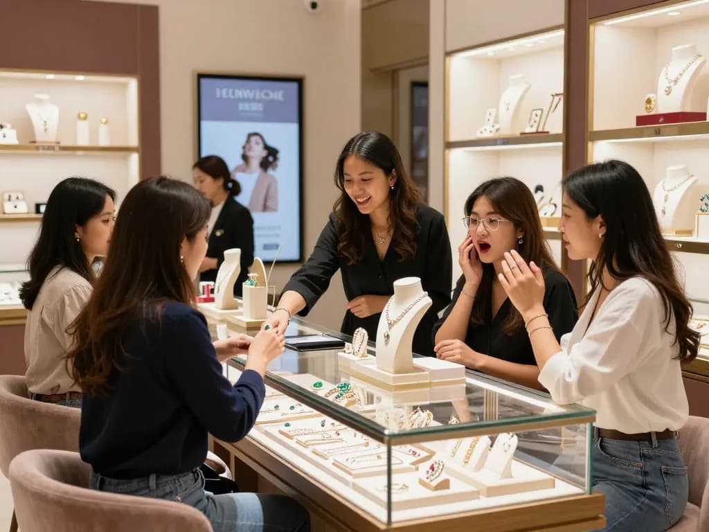 Check here for exclusive jewelry pieces in a modern shopping environment.