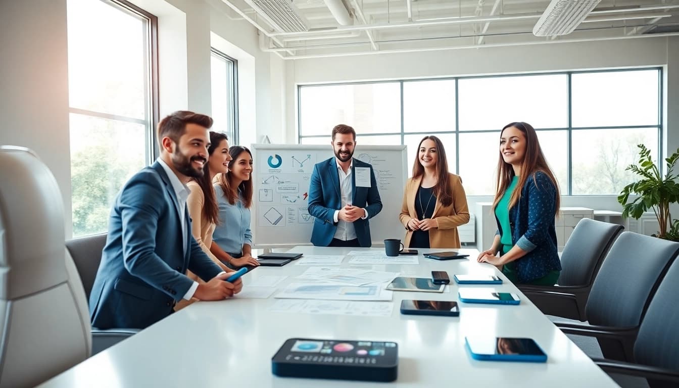 SEO Agency Clearwater professionals collaborating in a bright office space for effective strategies.
