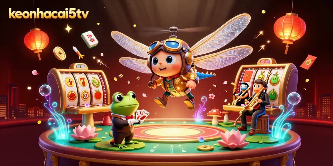 Engage with exciting games at keonhacai5tv casino featuring vibrant 3D illustrations.