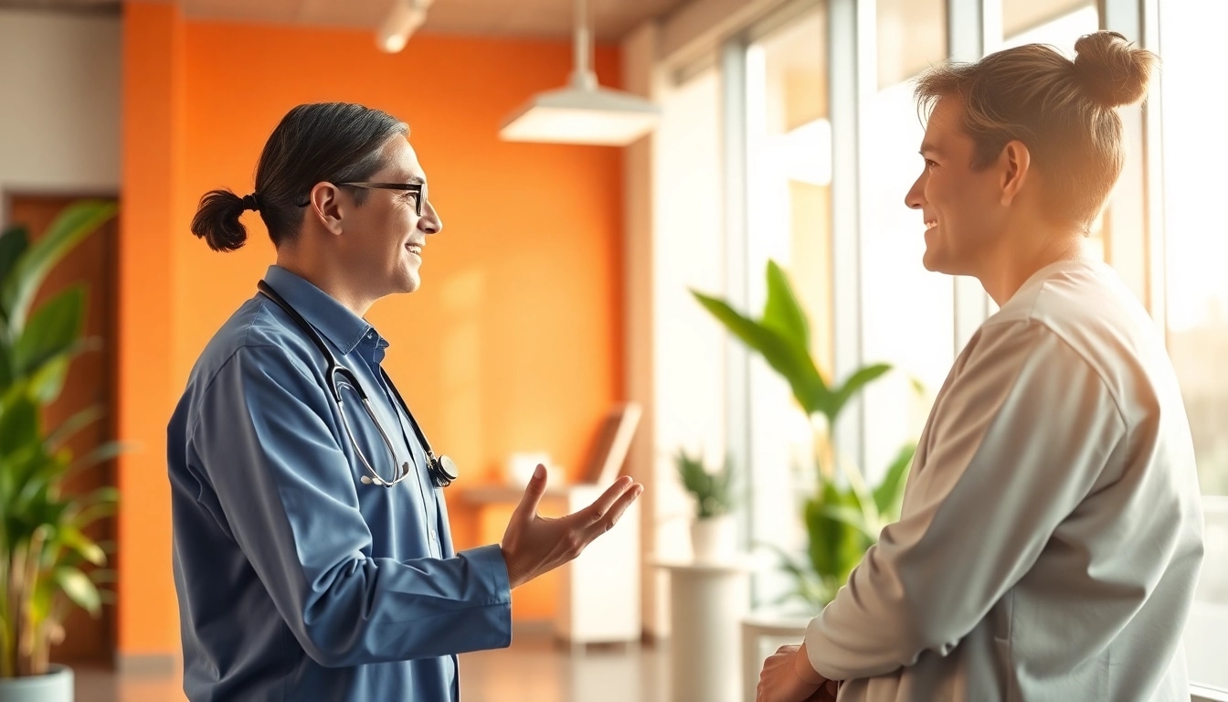 YourGP advisors guiding patients with expert knowledge and personalized care in a comforting clinic.