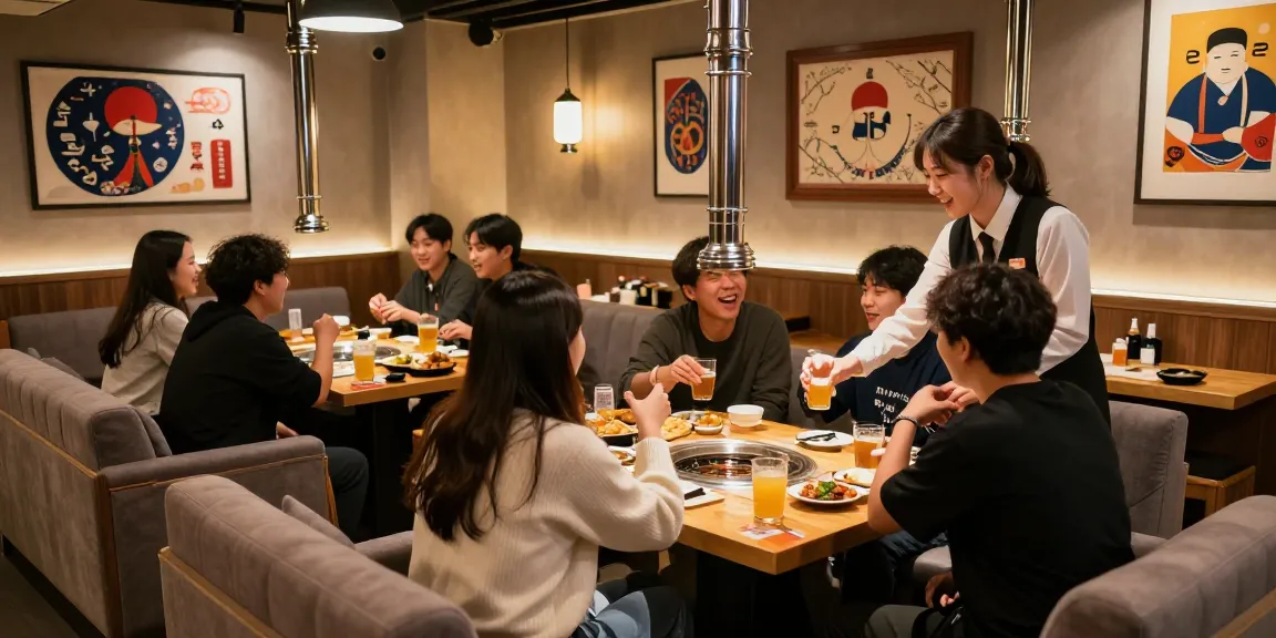 강남 구구단에서 친구들과 즐거운 시간을 보내는 모습