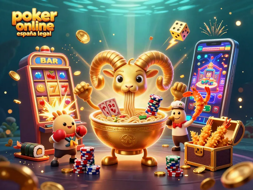 Juega al poker online en España legal en el emocionante casino con personajes de comida únicos.