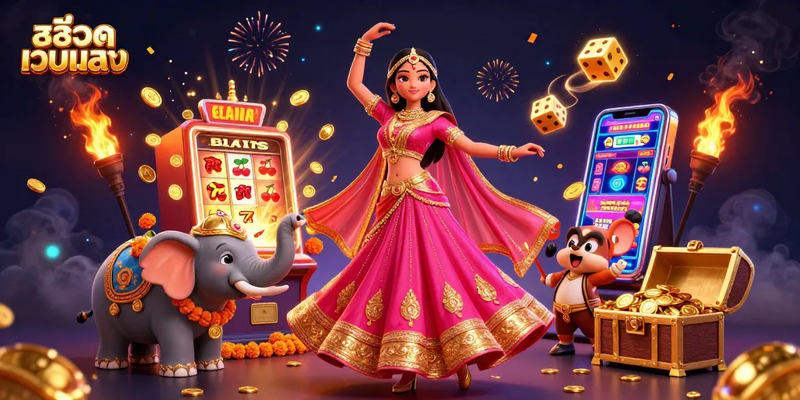 Experience the excitement of สล็อตเว็บตรง with a vibrant casino scene full of jackpots and celebration.
