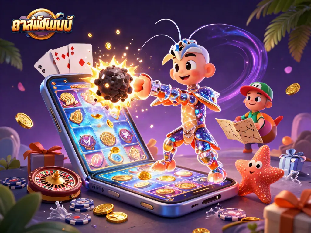คาสิโนออนไลน์เล่น Slot game พร้อมภาพการ์ตูนที่สวยงาม