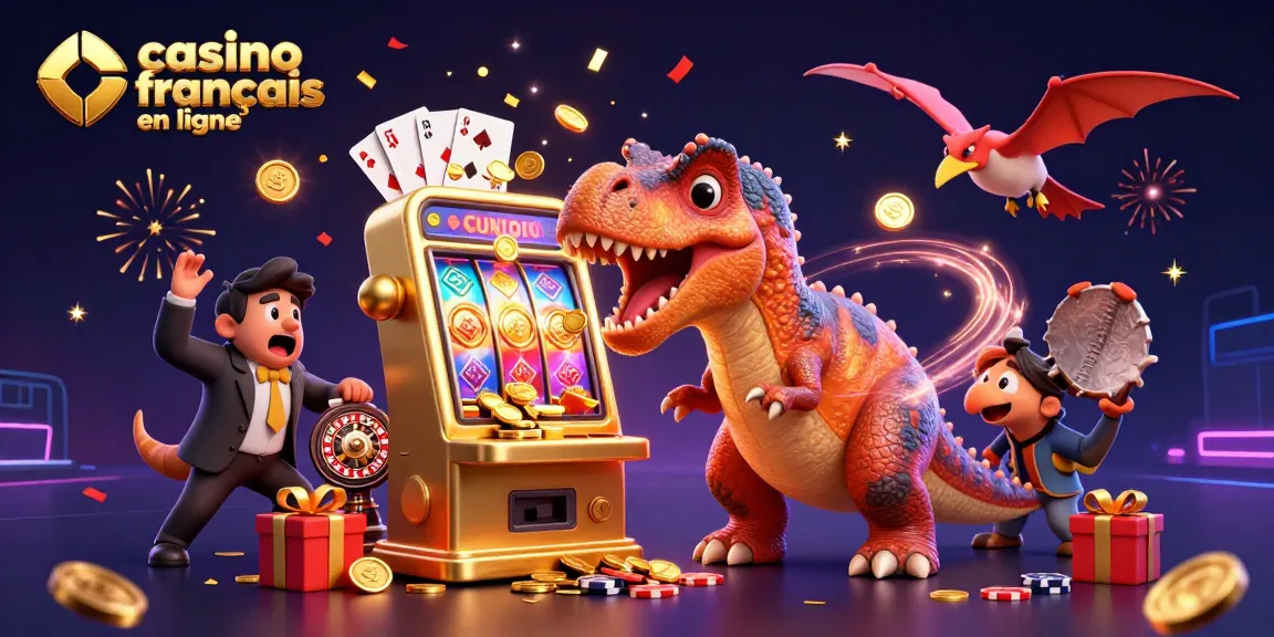 Jackpot dans un casino français en ligne avec un pachycephalosaurus et un responsable ankylo