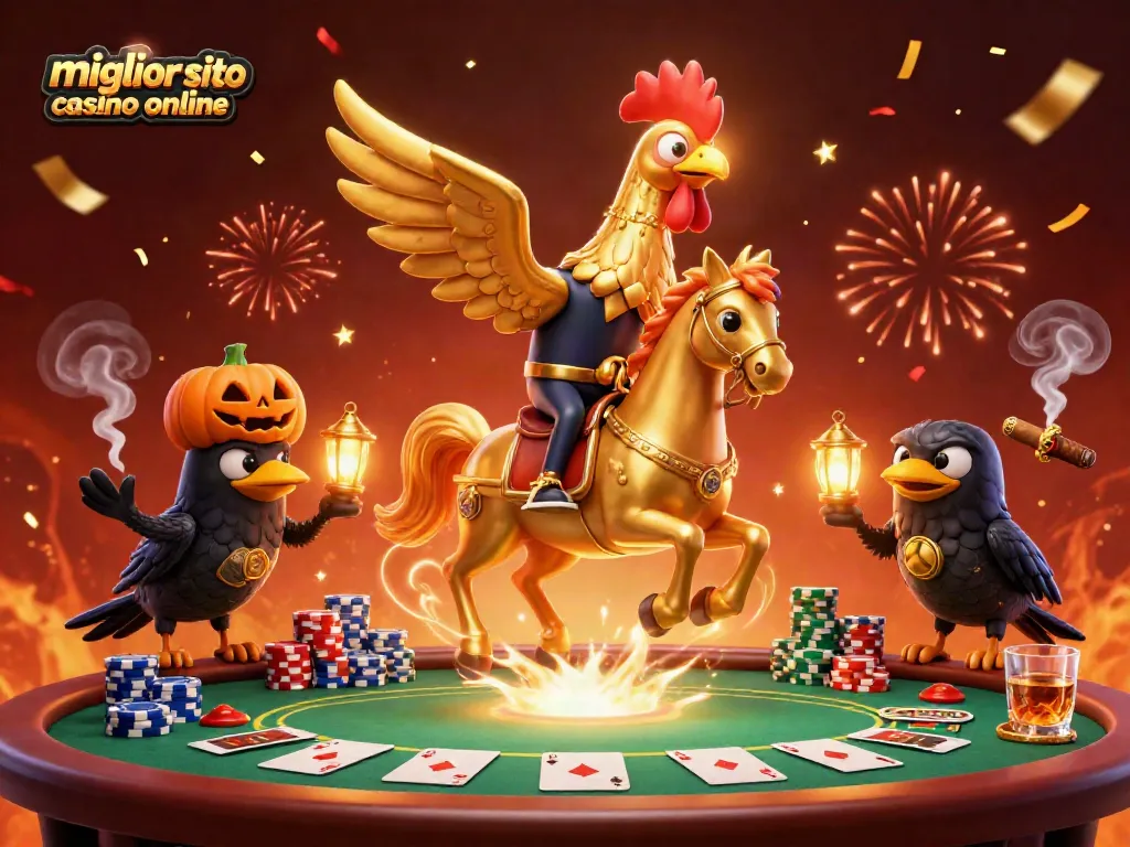 Scopri il miglior sito casinò online con la nostra illustrazione coinvolgente di un casinò notturno.