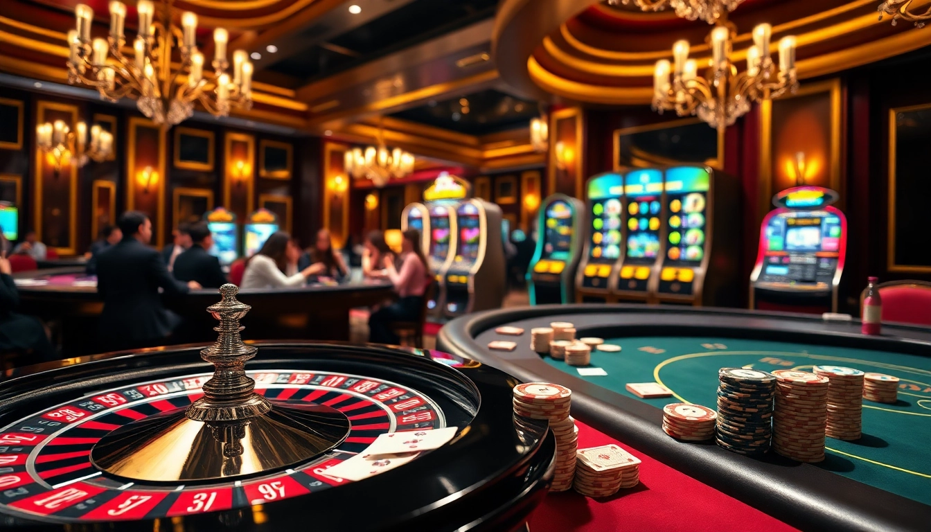 Vivez des sensations fortes à une table de jeu luxueuse dans une atmosphère de casino en ligne Français 2026.