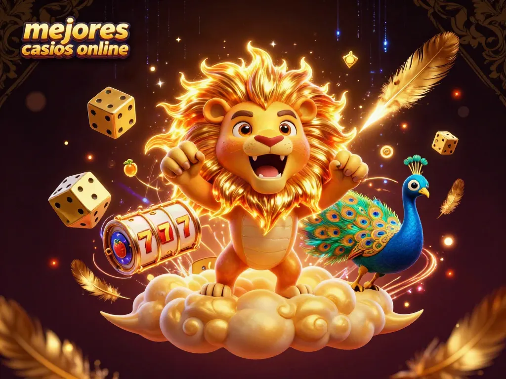 Vive la emoción de los mejores casinos online con una ilustración vibrante de personajes en acción.