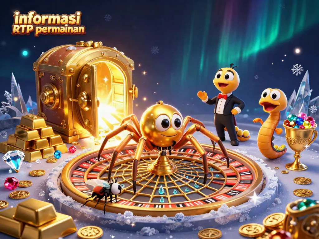 Memahami informasi RTP permainan melalui ilustrasi 3D yang menggambarkan permainan slot mengesankan di dunia digital.