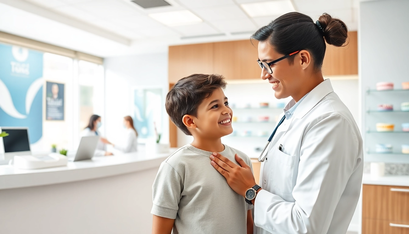 Book an orthodontic near me service featuring a friendly orthodontist examining a patient's braces.