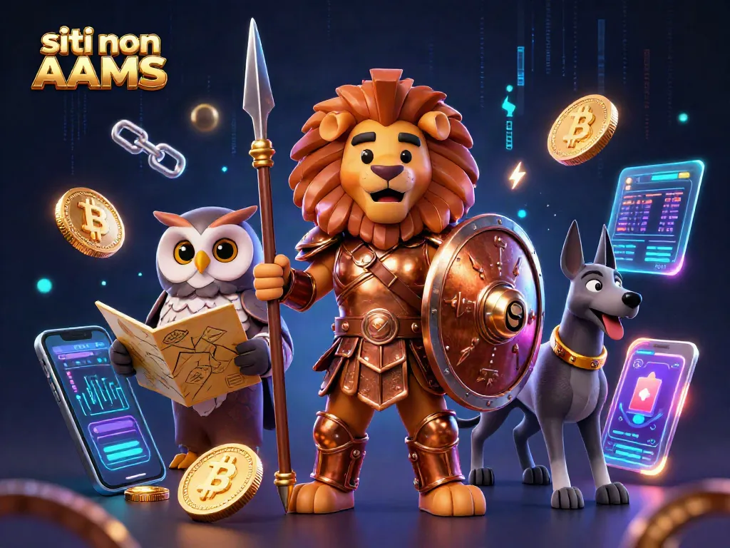Scopri i migliori siti non AAMS con il leone spartano e simboli di criptovaluta.