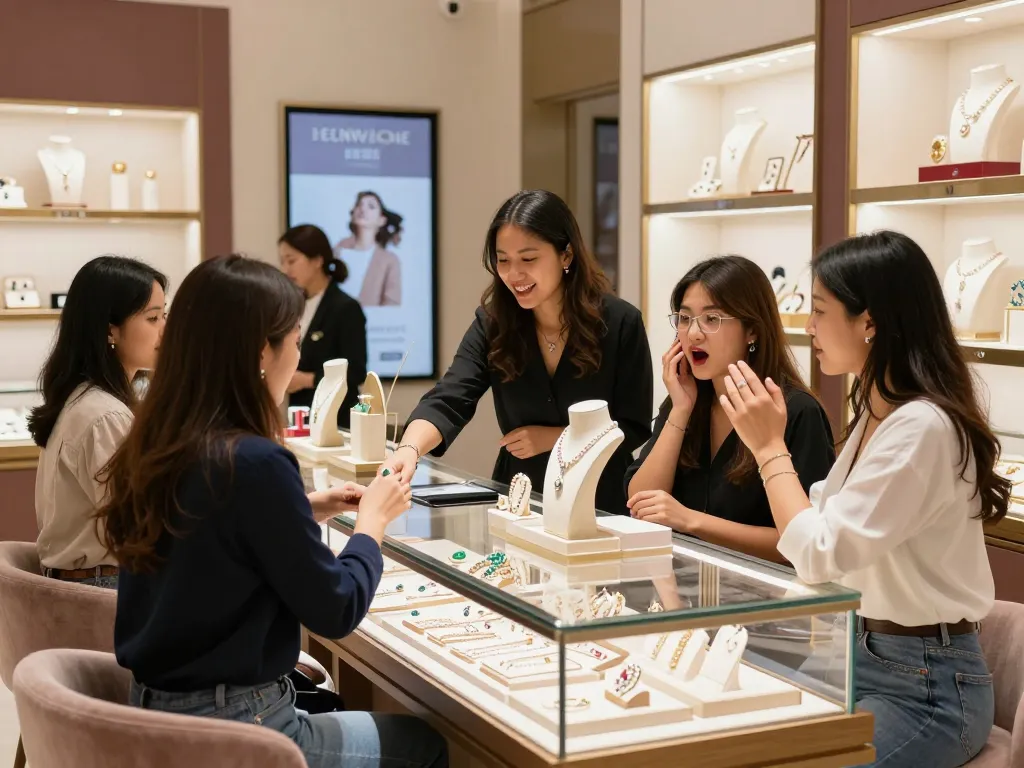 Check here for exclusive jewelry pieces in a modern shopping environment.