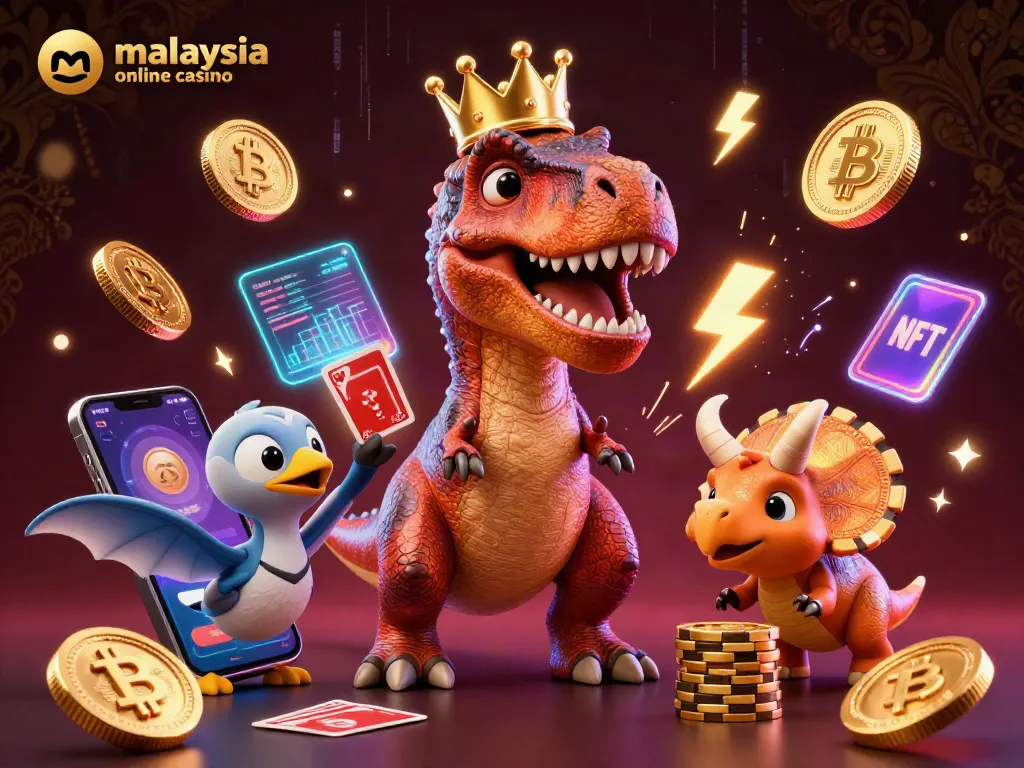 Experience thrilling fun with the T-Rex and friends in a vibrant malaysia online casino scene.
