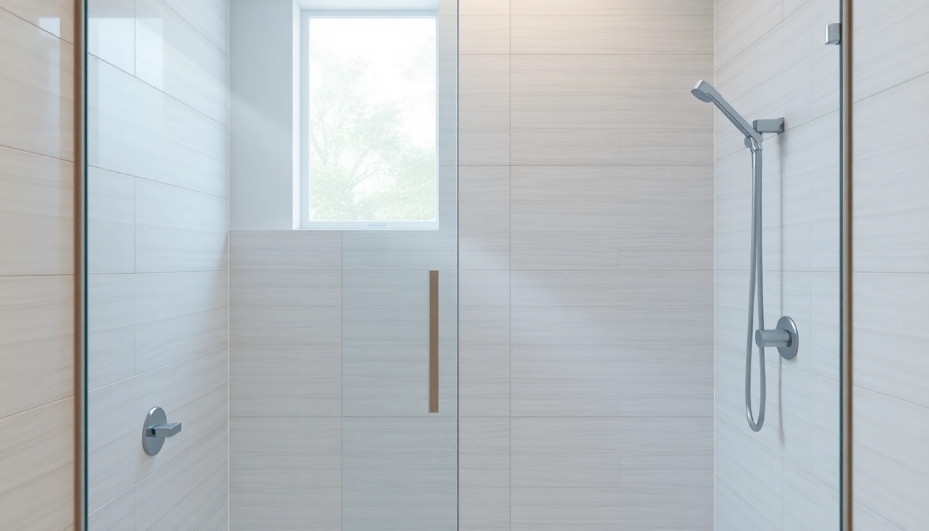 Stylish shower sliding doors showcasing elegance and modern design in a contemporary bathroom.