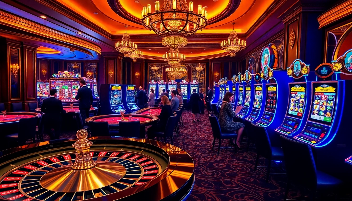 Vivez l'excitation avec le casino en ligne Français 2026 mettant en avant un gameplay élégant dans un casino luxueux.