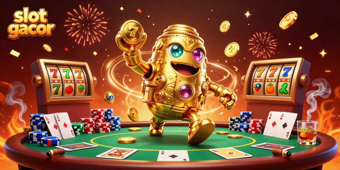 Experience the thrill of slot gacor with dynamic gaming elements and a mesmerizing golden golem.