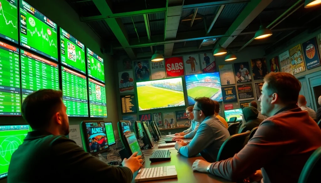 Engaged bettors using best sportsbooks in Brazil for sports betting on multiple devices.