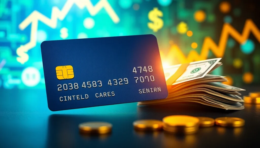 카드현금화 과정에서 카드가 현금으로 변환되는 모습의 아트워크