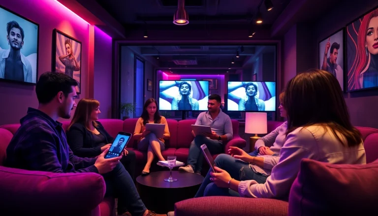 Engaging adults in a cozy chat room setting for sex chat interactions.