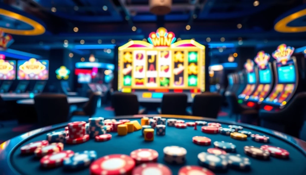 Experience the thrill of the best online casino Canada with vibrant gaming elements and excitement.