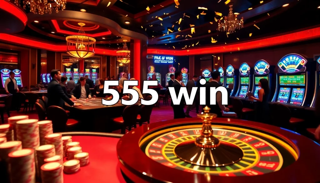 Experience the thrill of winning at the 555 win casino with vibrant games and exciting players.