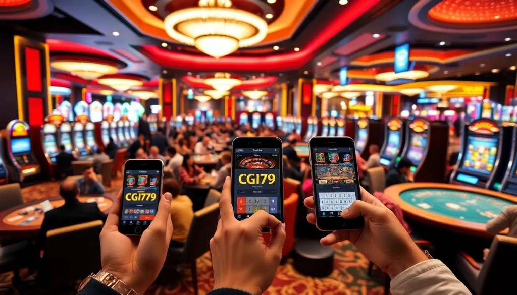 Chơi các trò casino phổ biến tại cg79 với bầu không khí chơi game sống động.