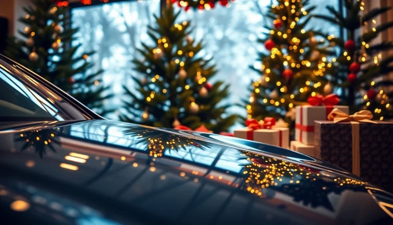 Gift a Christmas car detailing gift that shines bright in a festive setting.