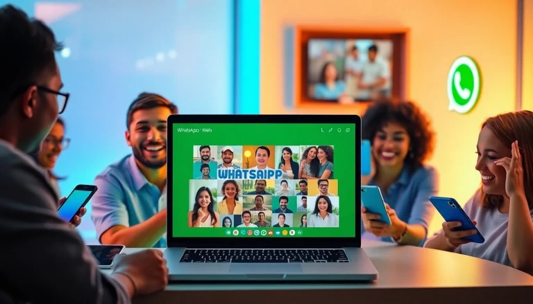在快连官网展示的 WhatsApp Web 功能，好友们享受无缝通信与连接。