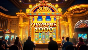 Engage in high-stakes gameplay at Olympus 1000 slot machine, featuring Greek themes and thrilling symbols.
