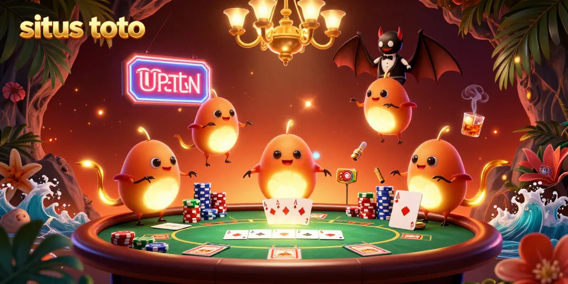Experience exciting gameplay at situs toto with glowing elements illuminating a vibrant casino atmosphere.
