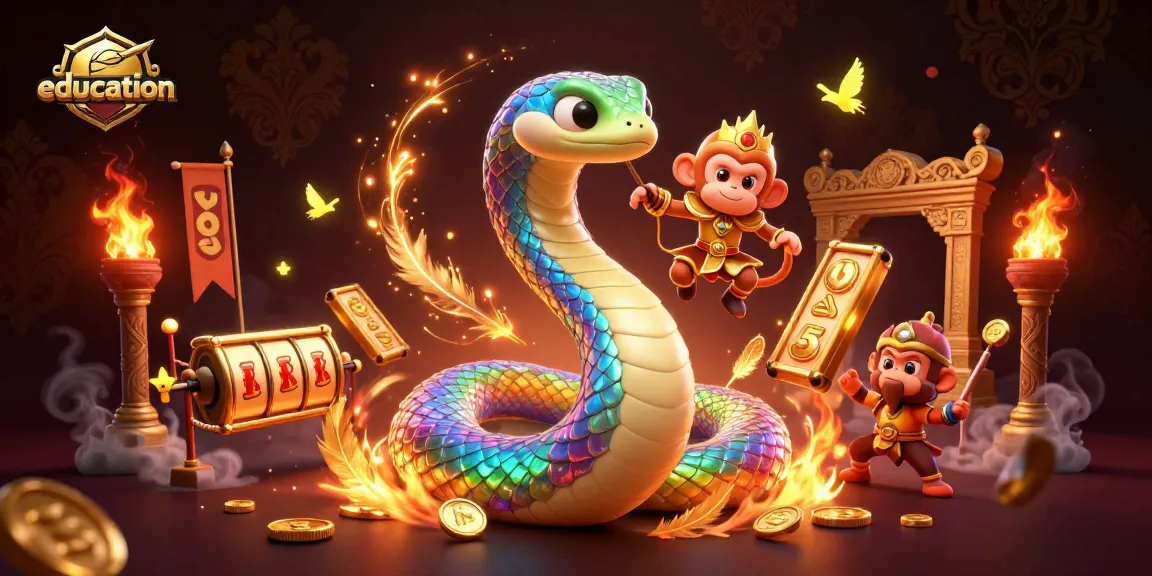 Experience the dynamic education of gambling strategies with a vibrant and colorful casino scene.